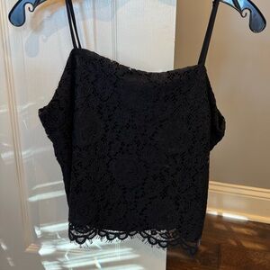 NWT Gap Lace Black Cami Top